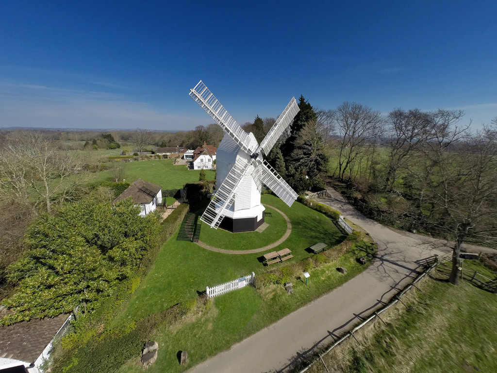 Oldland Mill is a restored mill in the Sussex countryside in a position with glorious views of the South downs